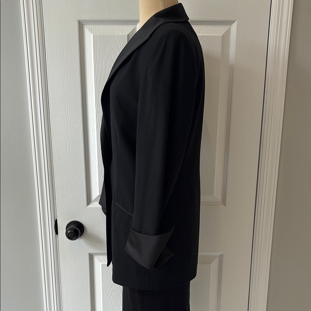 Vintage Bergdorf Goodman Tuxedo Elegant Black Women's Blazer - Picture 5 of 12